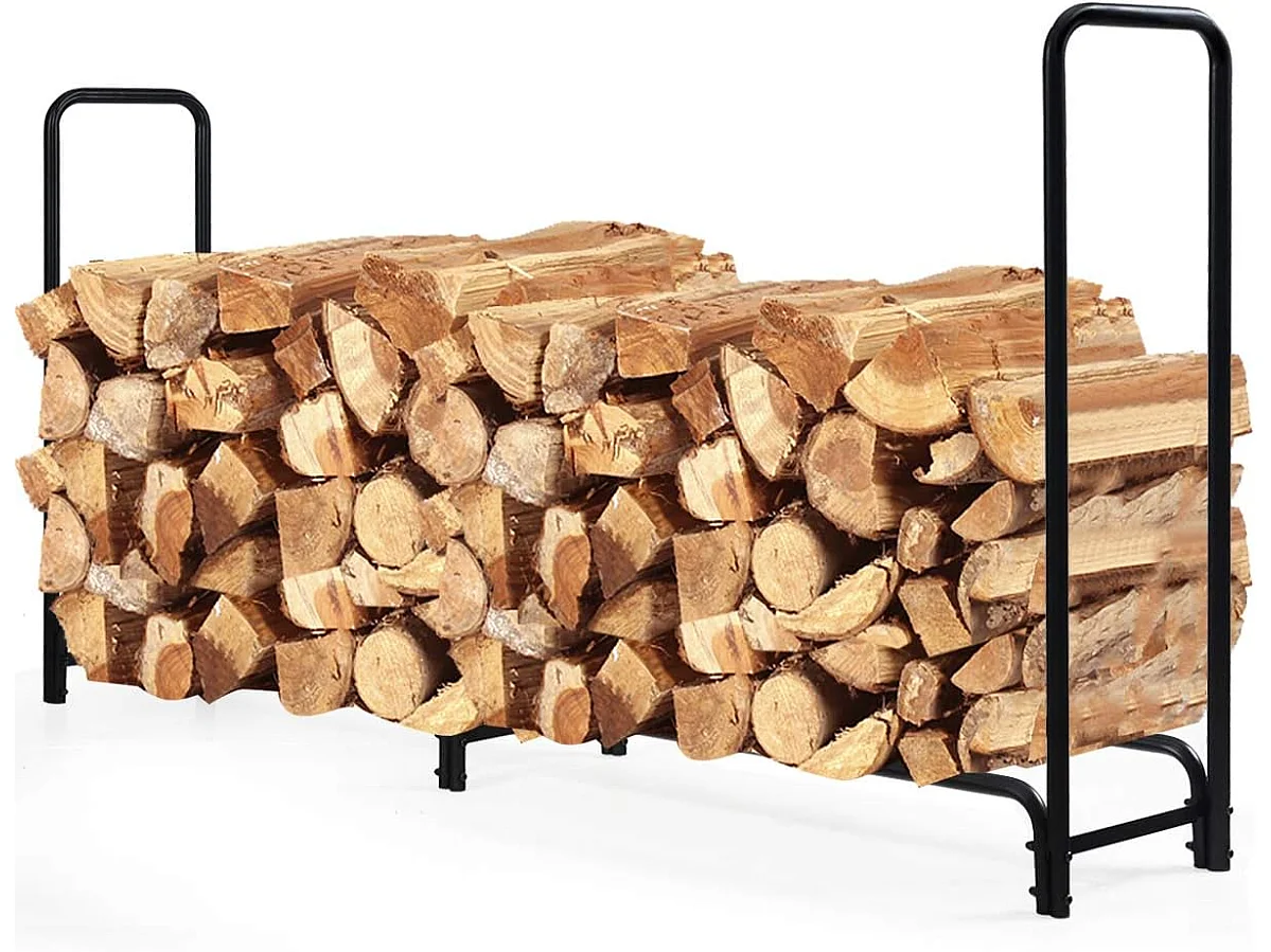 Kaminholzständer aus Metall