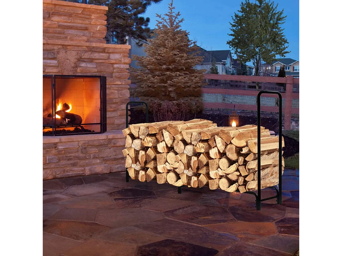 Kaminholzständer aus Metall