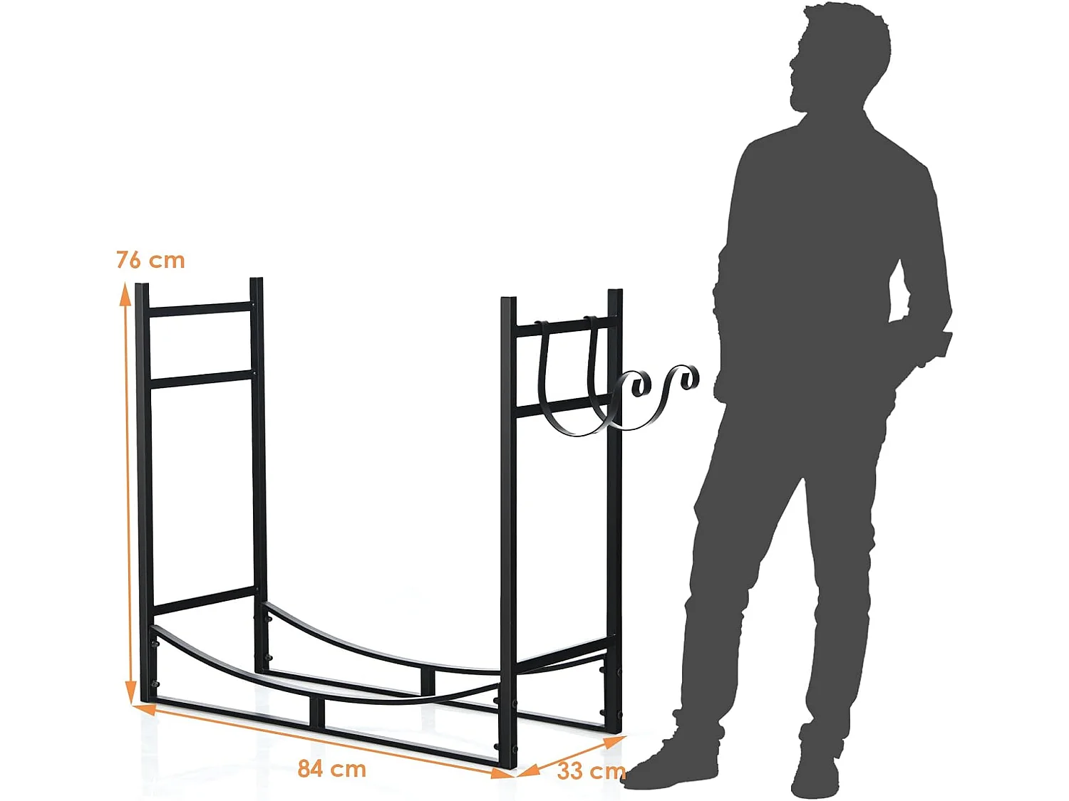 Kaminholzregal Metall