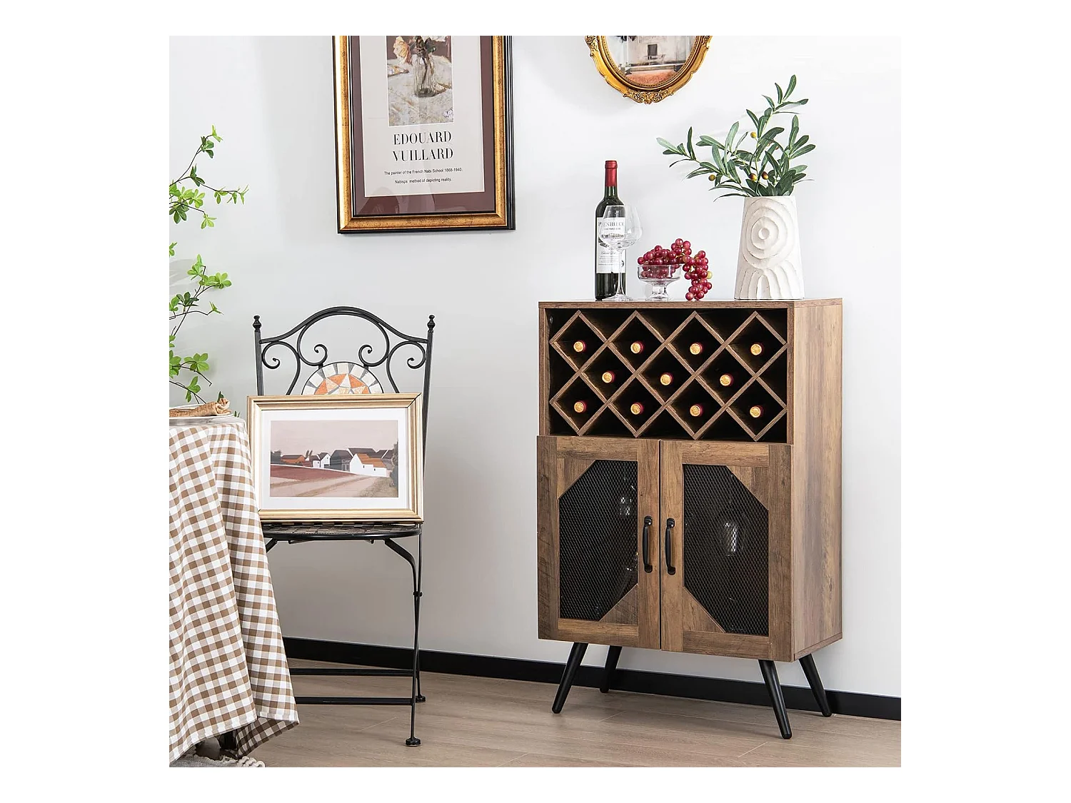 Vintage Weinschrank Weinregal