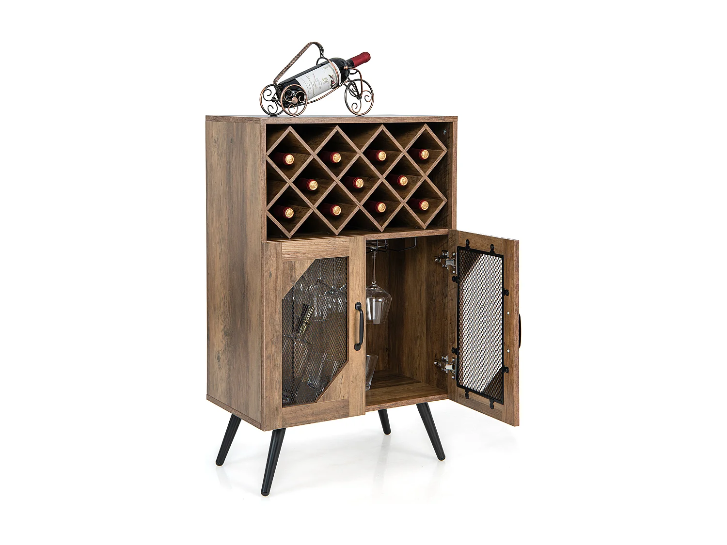 Vintage Weinschrank Weinregal