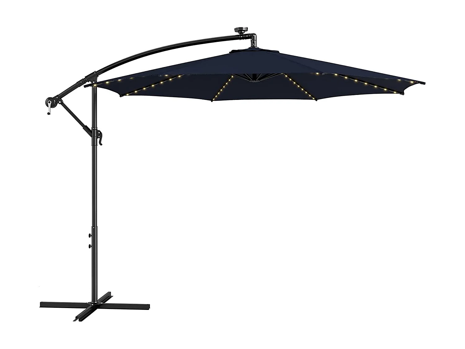 Ø300cm Sonnenschirm, LED Solar