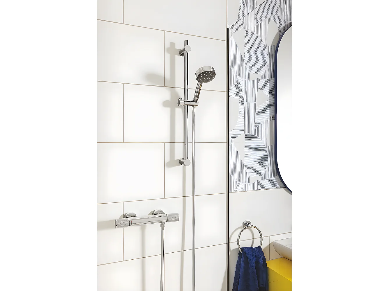 GROHE - Ensemble de douche 3 jets avec barre - 9,5l