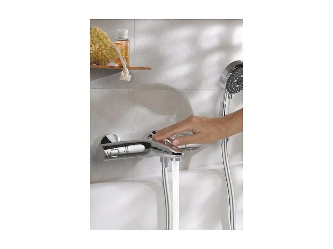 Thermostatische Bad- en Douchekraan GROHE Precision Trend Chroom