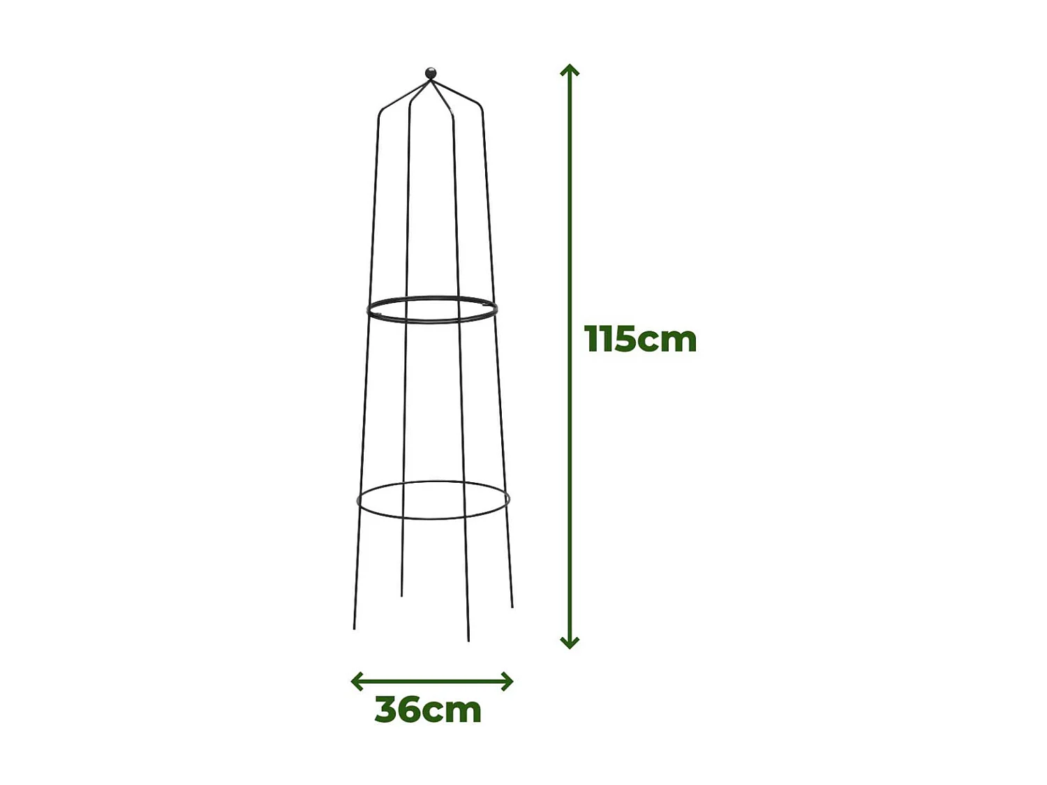 Treilli en acier 36 x 115 cm Tower