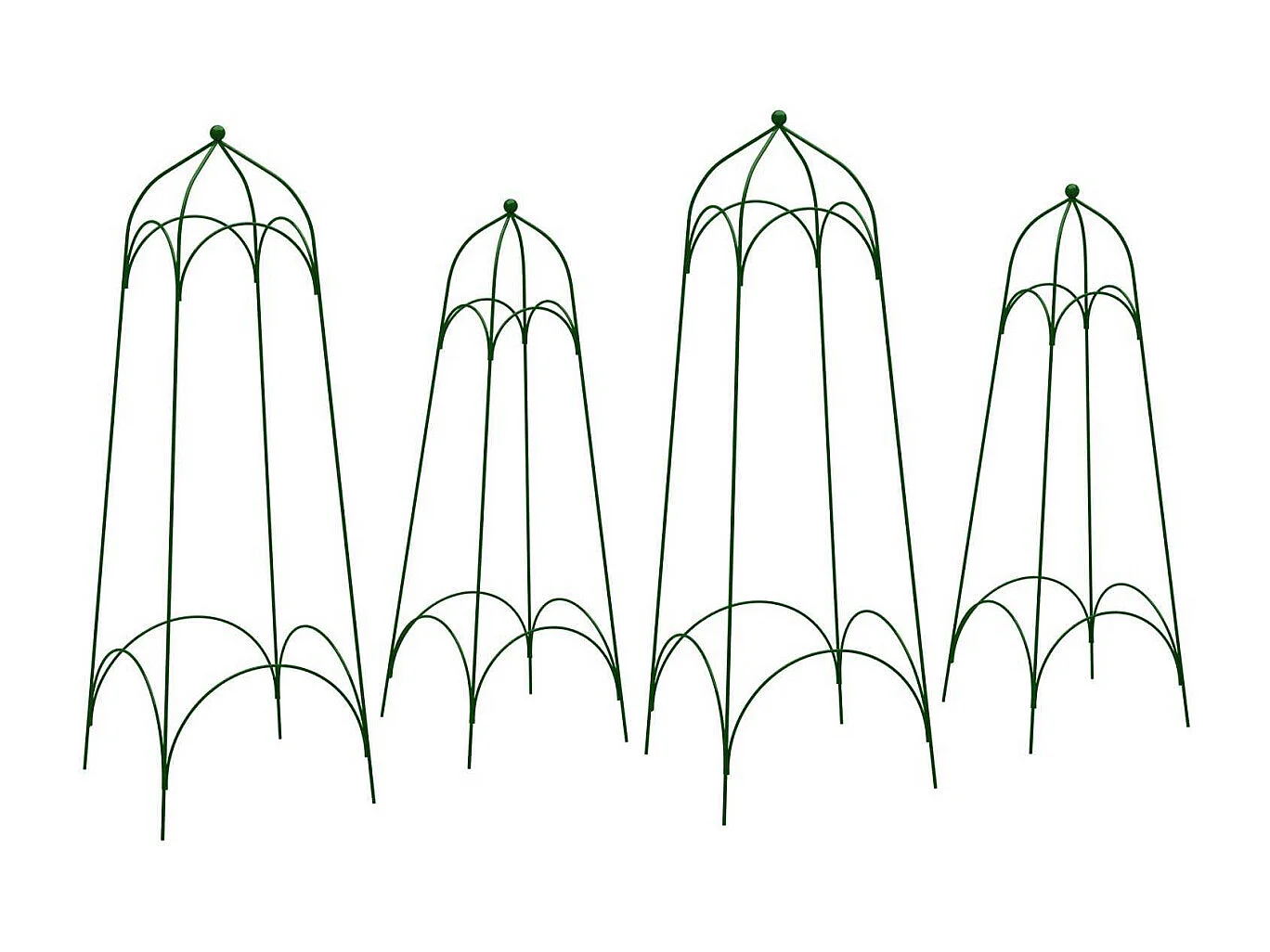 Treillis en acier Arthur (Lot de 4)
