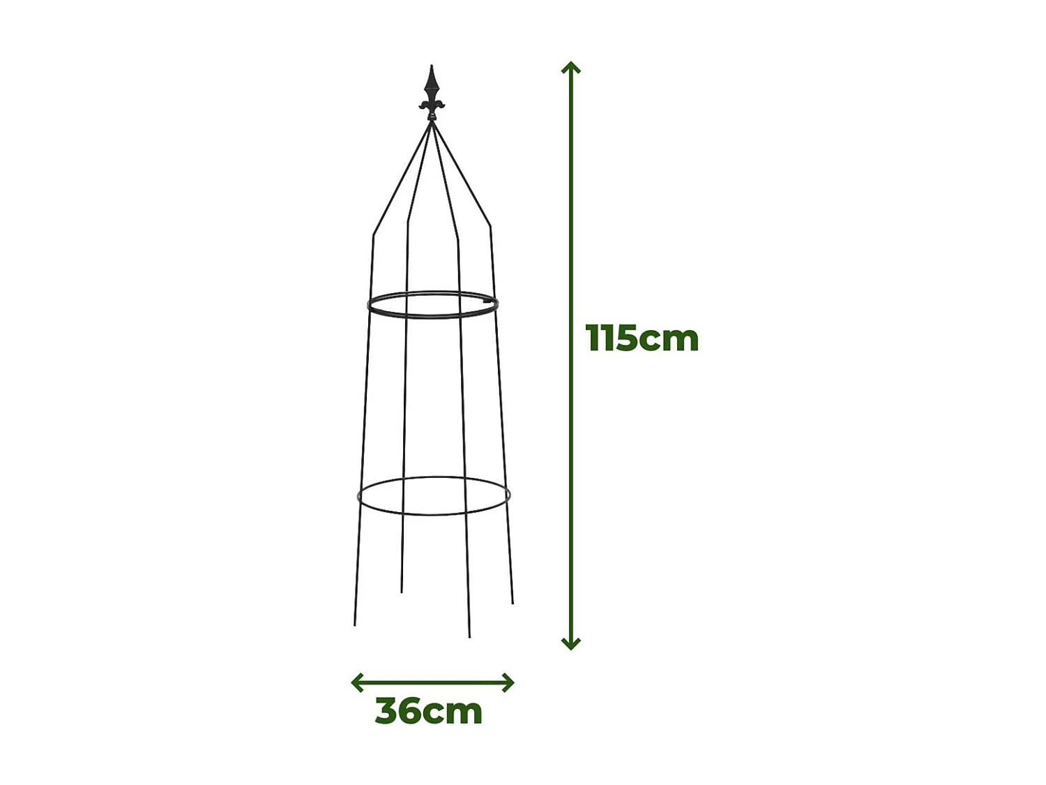 Treillis en acier View (Lot de 2)