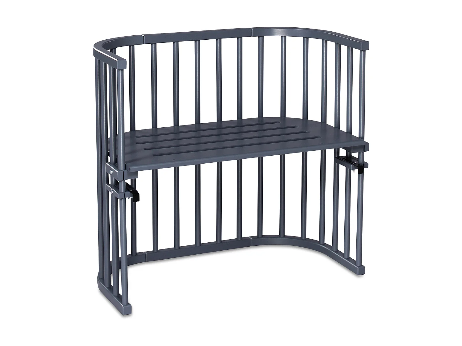 ORIGINAL - Berceau Cododo en bois de hêtre laqué gris ardoise . L - H - P : 87 - 79 - 46 cm