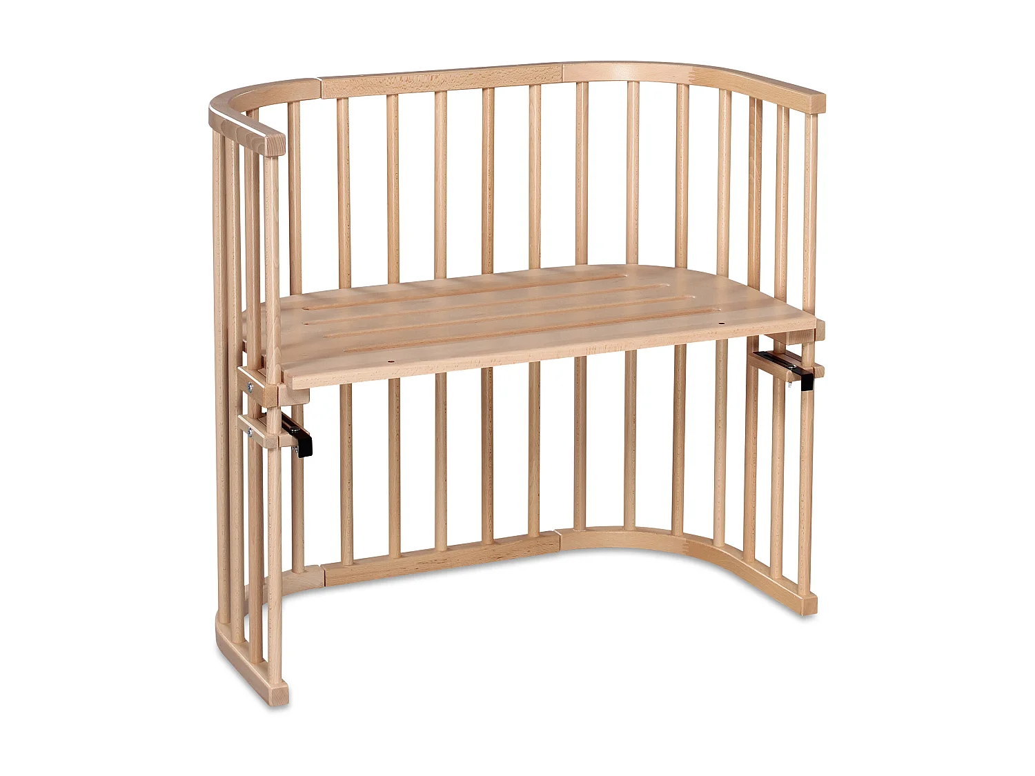 ORIGINAL - Berceau Cododo en bois de hêtre laqué naturel. L - H - P : 87 - 79 - 46 cm