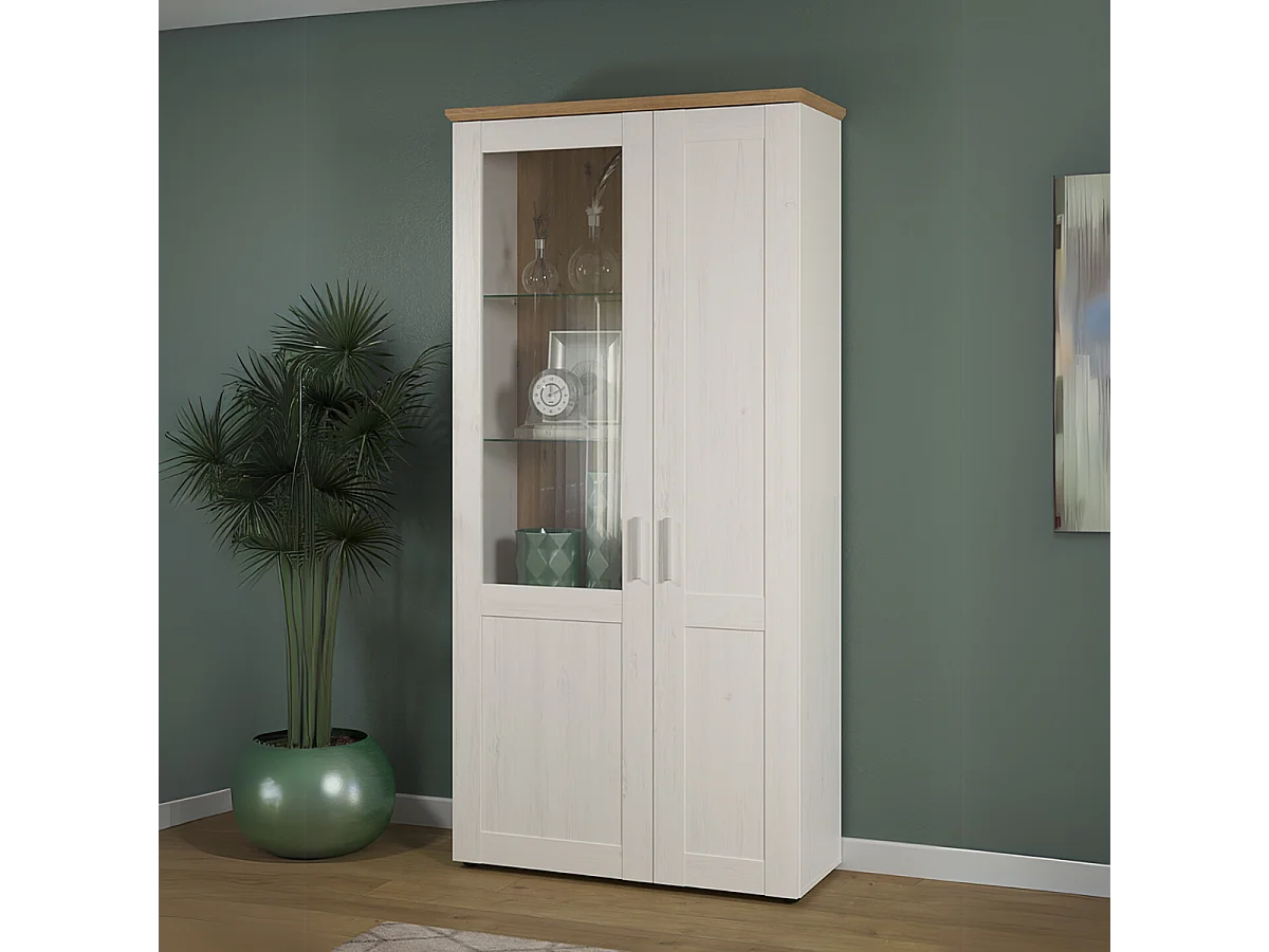 Vetrina a 2 ante di cui una con vetro temperato L95 cm - Shade