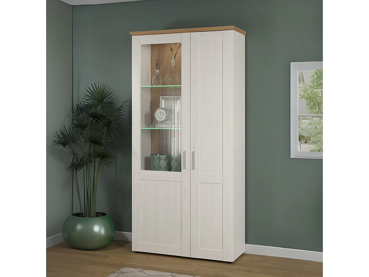 Vetrina a 2 ante di cui una con vetro temperato L95 cm - Shade