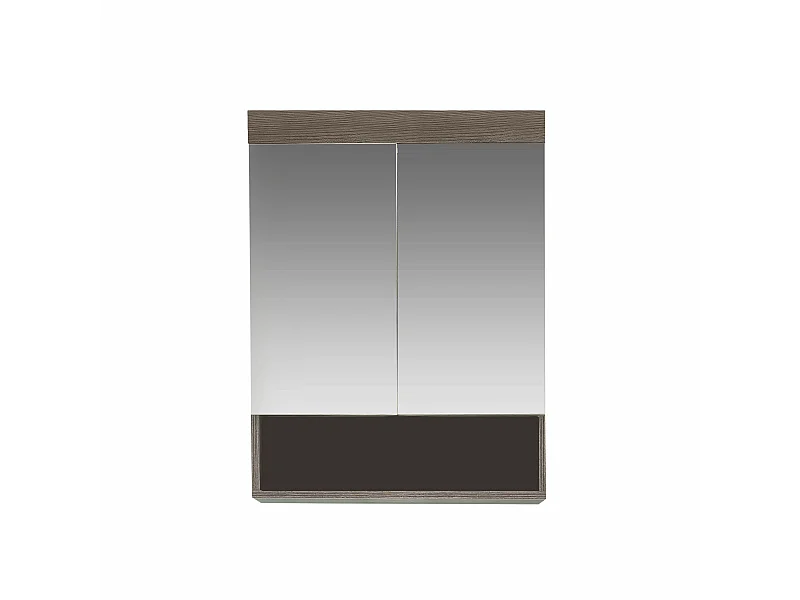 Meuble de salle de bain - Armoire de toilette en mélaminé. L-H-P : 58 - 75 - 18 cm