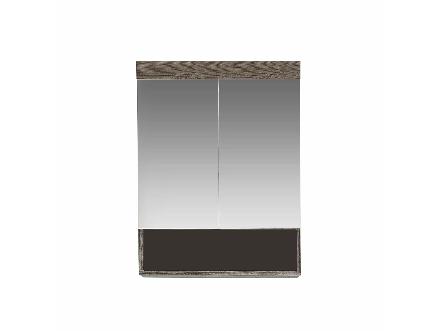 Meuble de salle de bain - Armoire de toilette en mélaminé. L-H-P : 58 - 75 - 18 cm