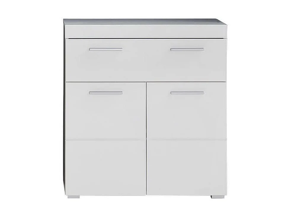 Meuble bas - Mélaminé - Blanc - 73 - 79 - 31 cm