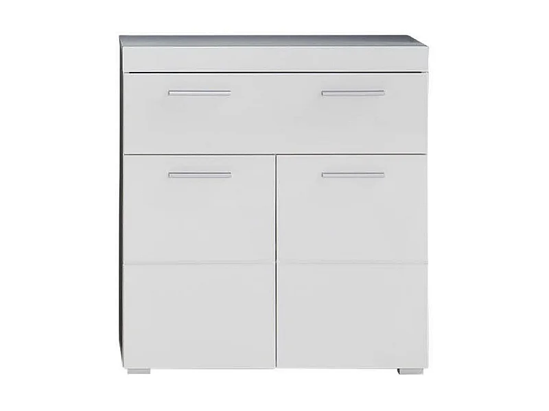 Meuble bas - Mélaminé - Blanc - 73 - 79 - 31 cm