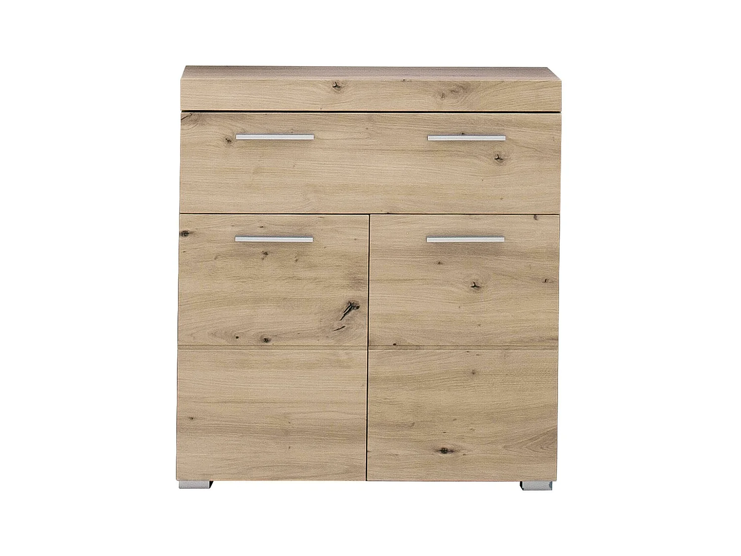 Meuble bas - Mélaminé chêne - Naturel - 73 - 79 - 31 cm