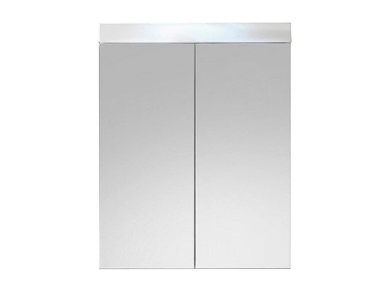 Wandkast met glanzend witte spiegel Kelia 60 cm