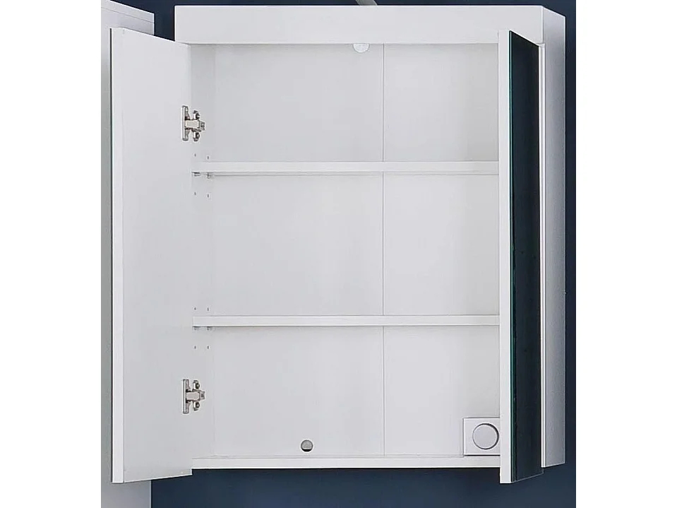 Armoire murale avec miroir blanc brillant Kelia 60cm