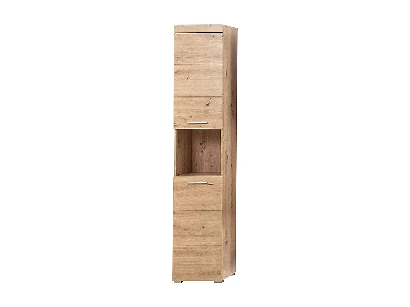 Colonne de salle de bain 2 portes chêne clair Kelia 37cm