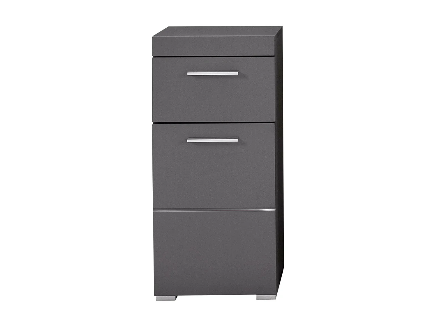 Meuble bas - Mélaminé - Gris - 37 - 79 - 31 cm