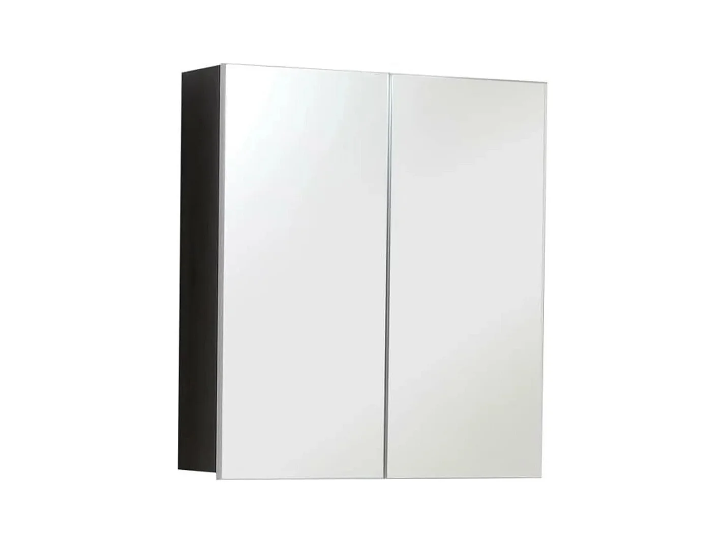 Kinzo wandkast 1 deur glanzend wit en asgrijs 2 deuren 60 cm
