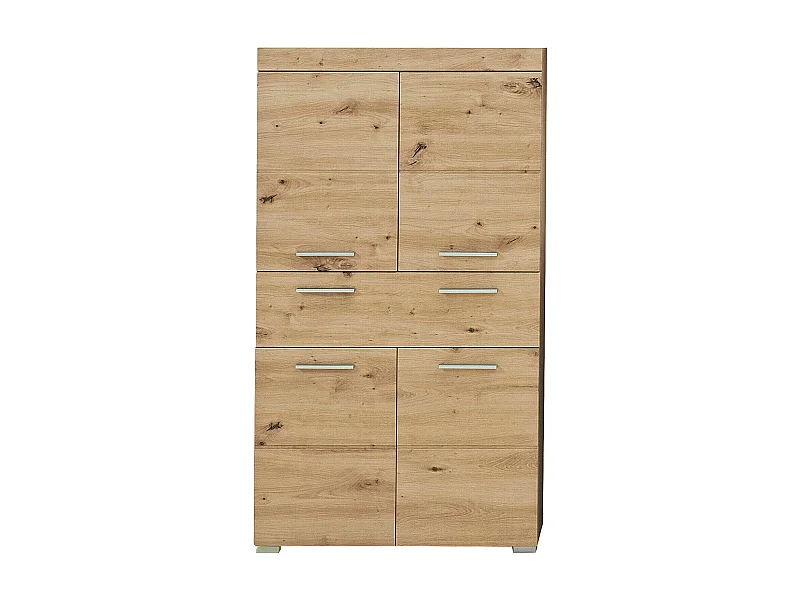 Armoire de salle de bain 2 portes chêne clair Kelia 73cm