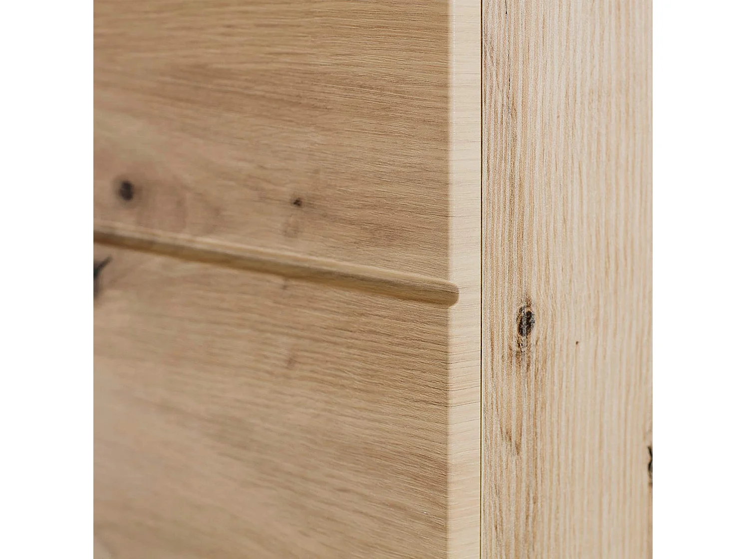 Armoire de salle de bain 2 portes chêne clair Kelia 73cm