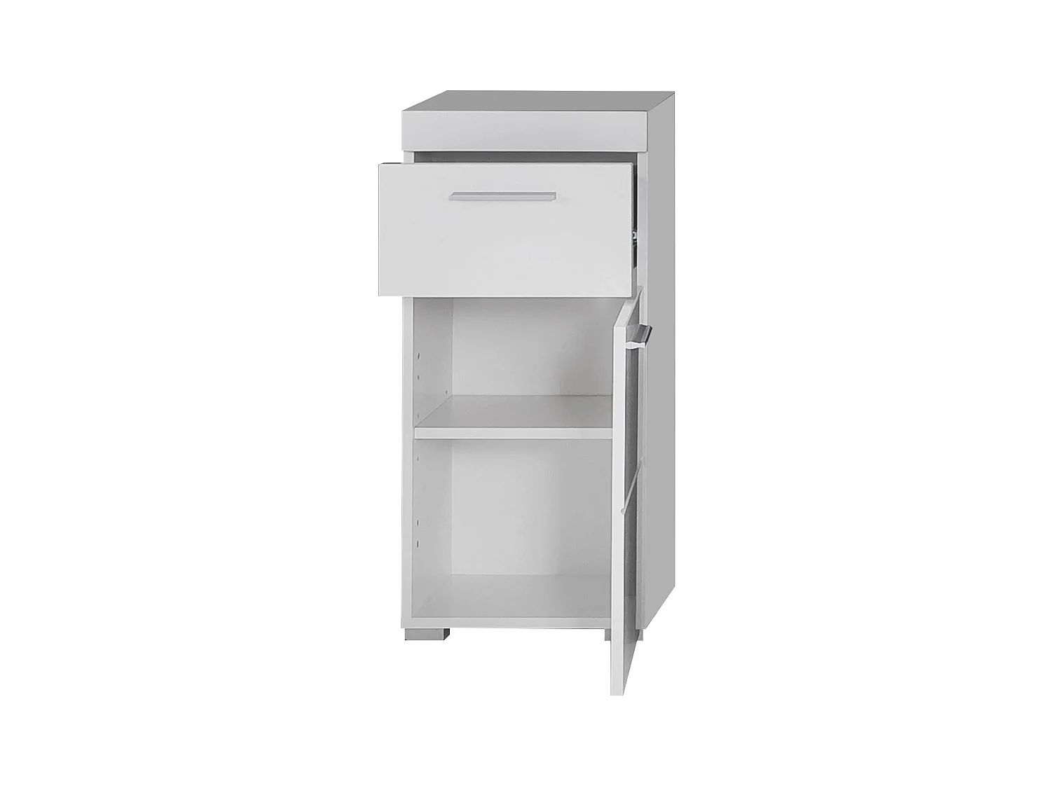 Meuble bas - Mélaminé - Blanc - 37 - 79 - 31 cm