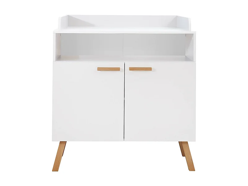 Armoire à langer - Mélaminé - Blanc - 96 - 105 - 78 cm