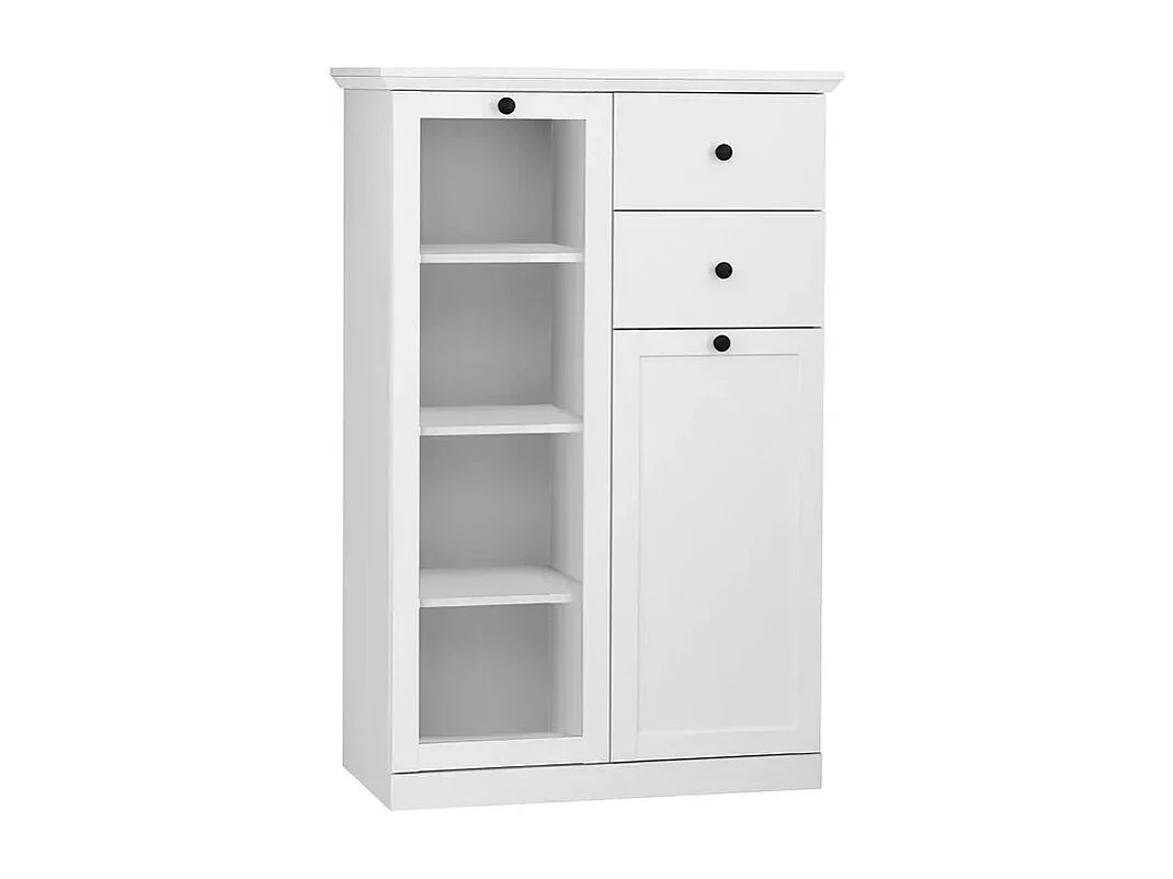 Ensemble meuble TV 2 pièces blanc mat Valex 129cm