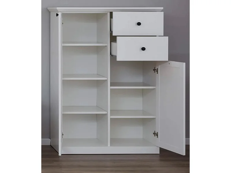 Ensemble meuble TV 4 pièces blanc mat Valex 369cm
