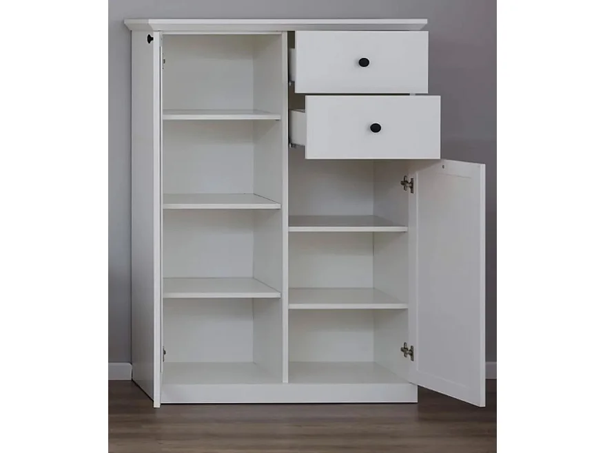 Ensemble meuble TV 4 pièces blanc mat Valex 369cm