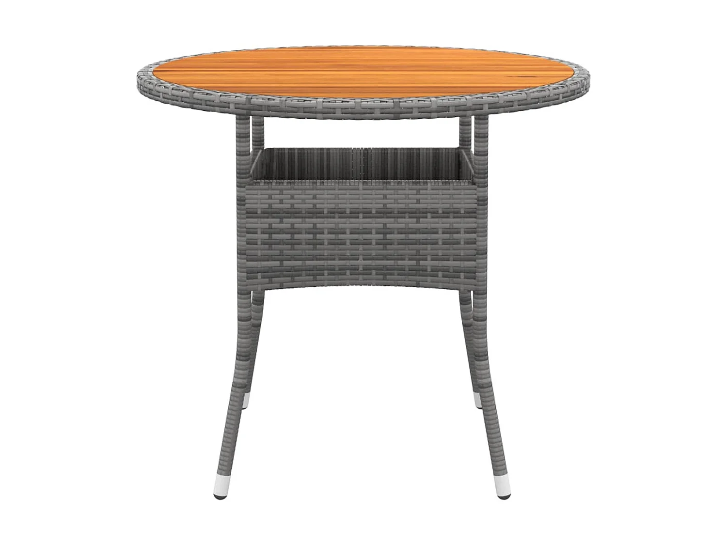 Mobilier de salle à manger de jardin 5 pcs Résine tressée Gris