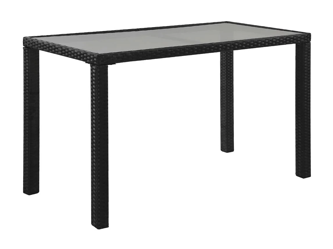 Salon de jardin 6 pcs avec coussins Résine tressée Noir 24