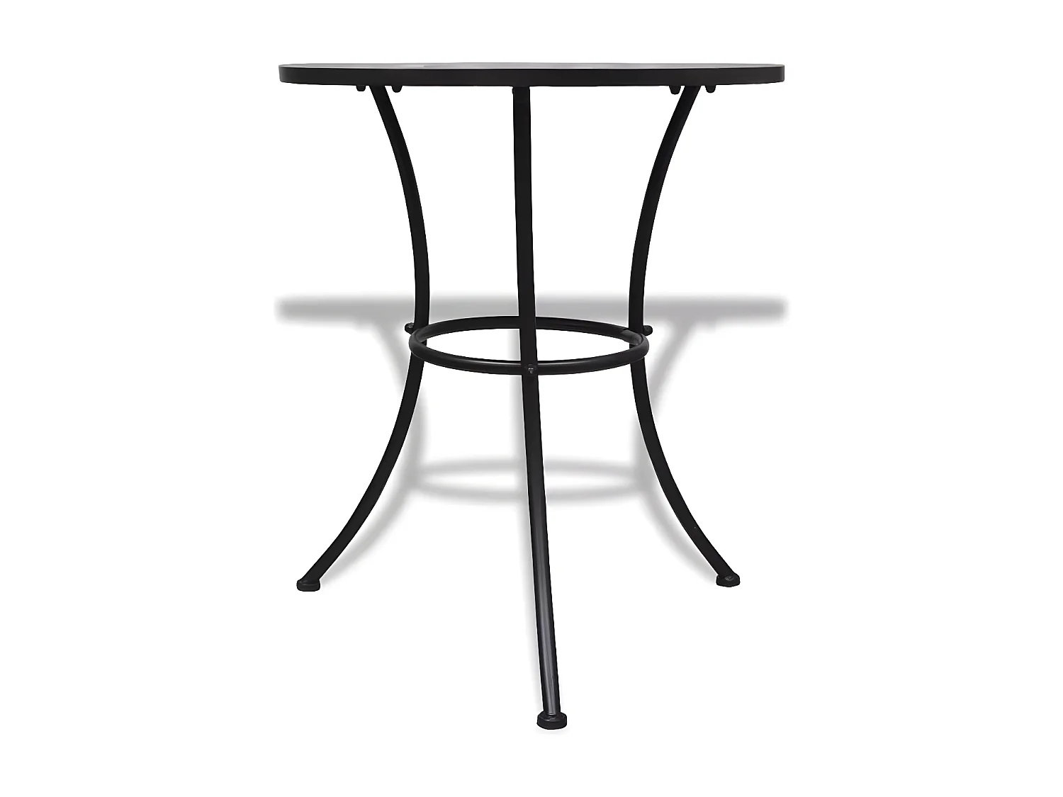 Table ronde et 2 chaises de jardin mosaïquées Mel