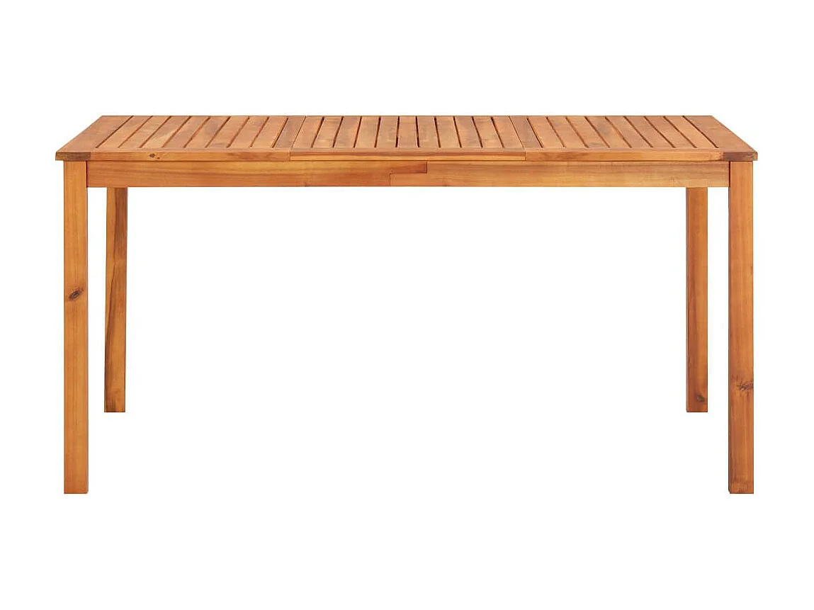 Mobilier à dîner d'extérieur 5 pcs et coussins Acacia solide 2