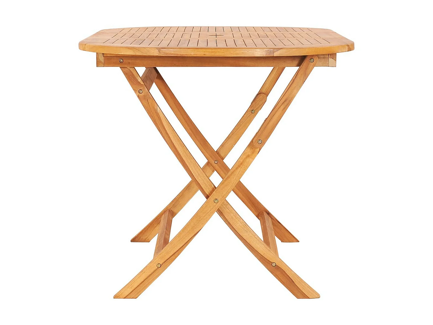 Mobilier à dîner d'extérieur pliable 7 pcs Bois solide de teck 4