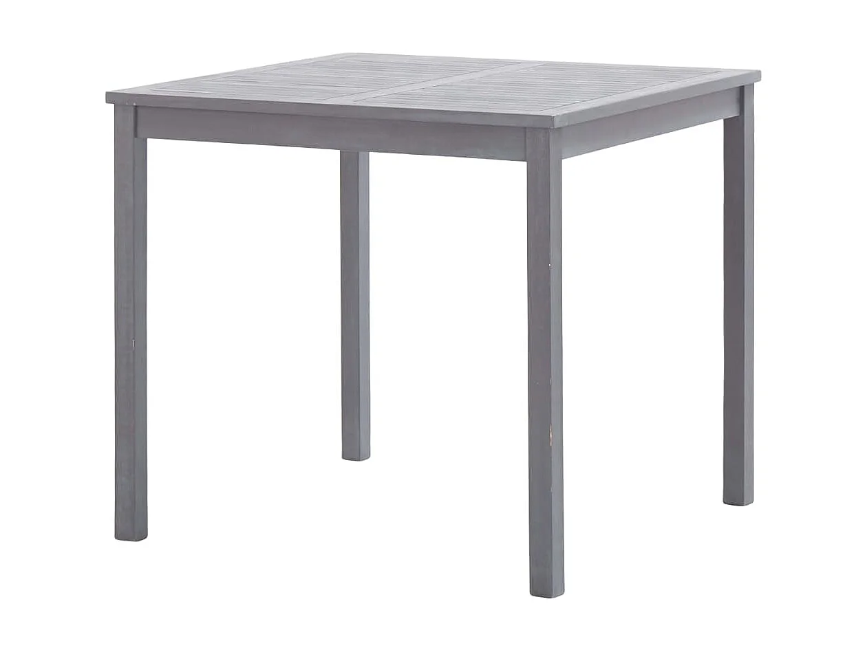 Mobilier à dîner de jardin 5 pcs Bois d'acacia massif Gris