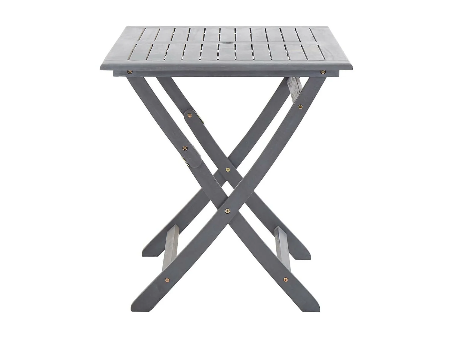 Mobilier à dîner de jardin 7 pcs Bois d'acacia massif Gris 3