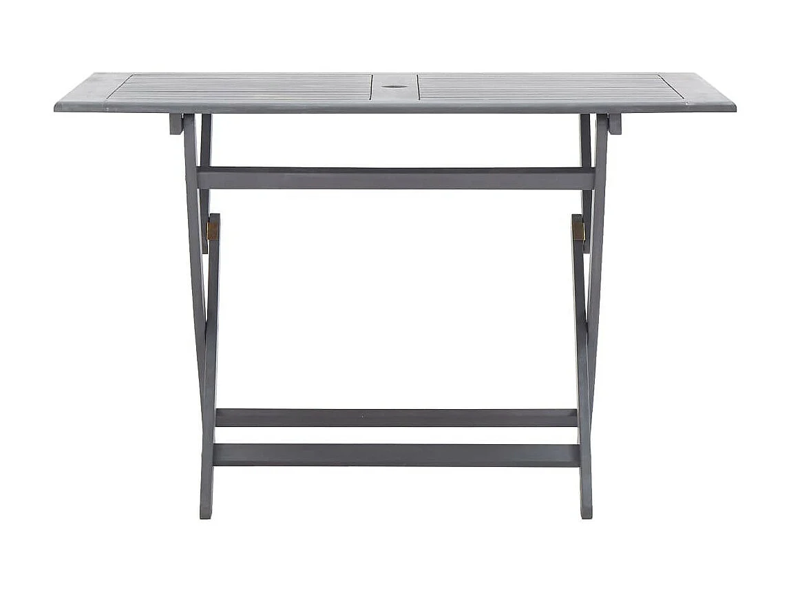 Mobilier à dîner de jardin 7 pcs Bois d'acacia massif Gris 3