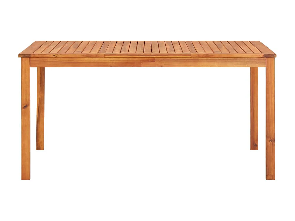 Mobilier à dîner d'extérieur 5 pcs et coussins Acacia solide 3