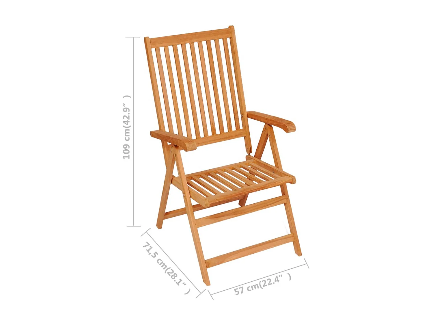 Salon de jardin 7 pcs Bois de teck massif 8