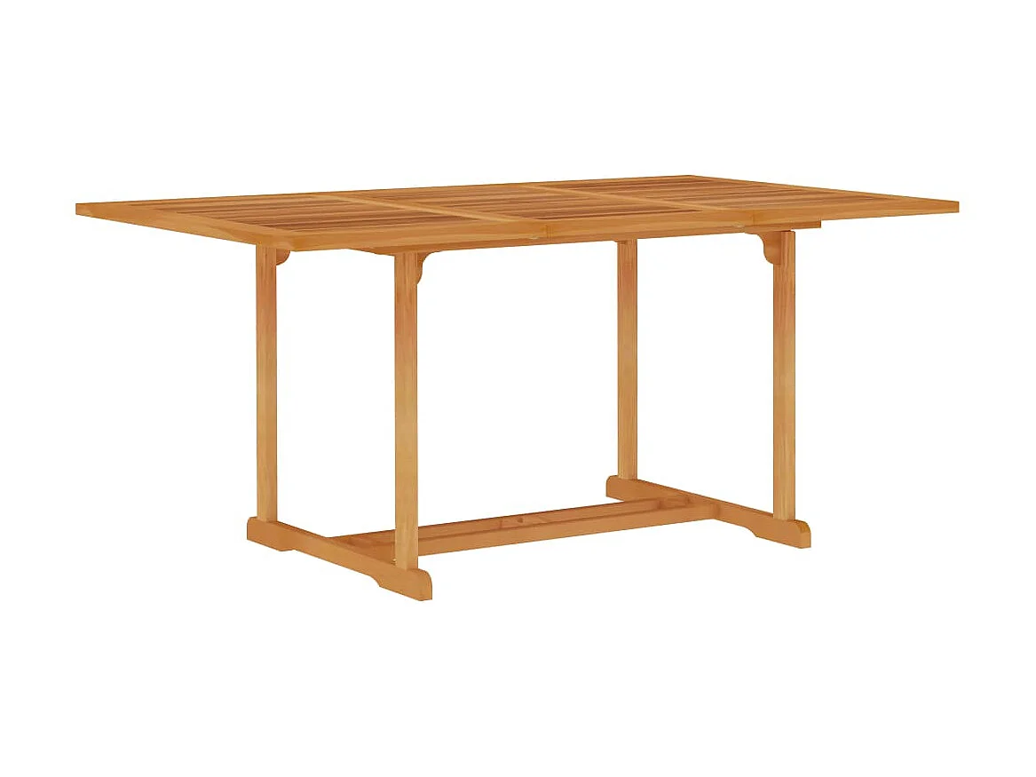 Salon de jardin 7 pcs Bois de teck massif 5