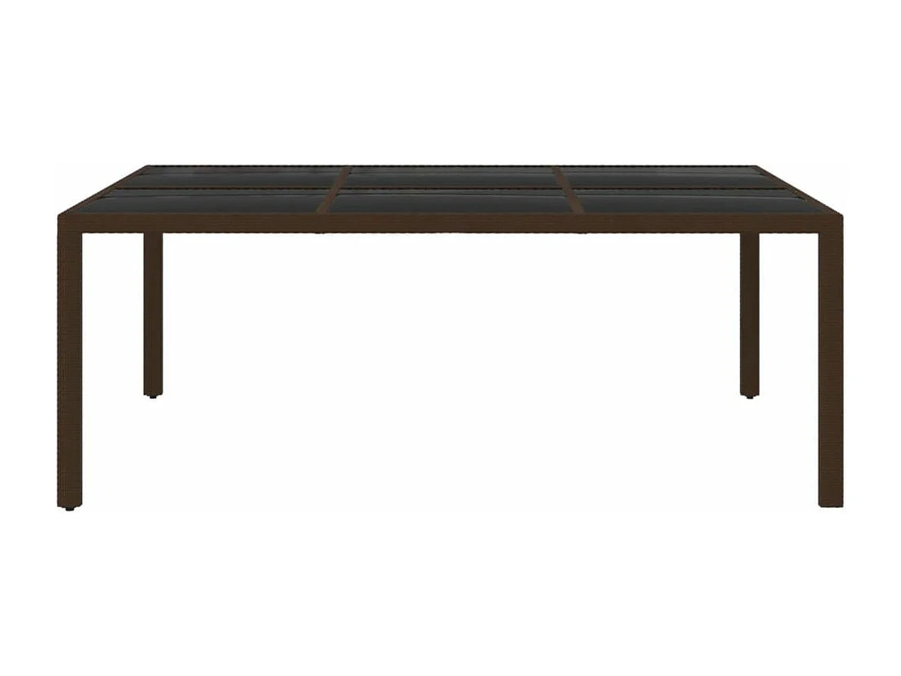 Ensemble à dîner de jardin 11 pcs Résine tressée Marron 2