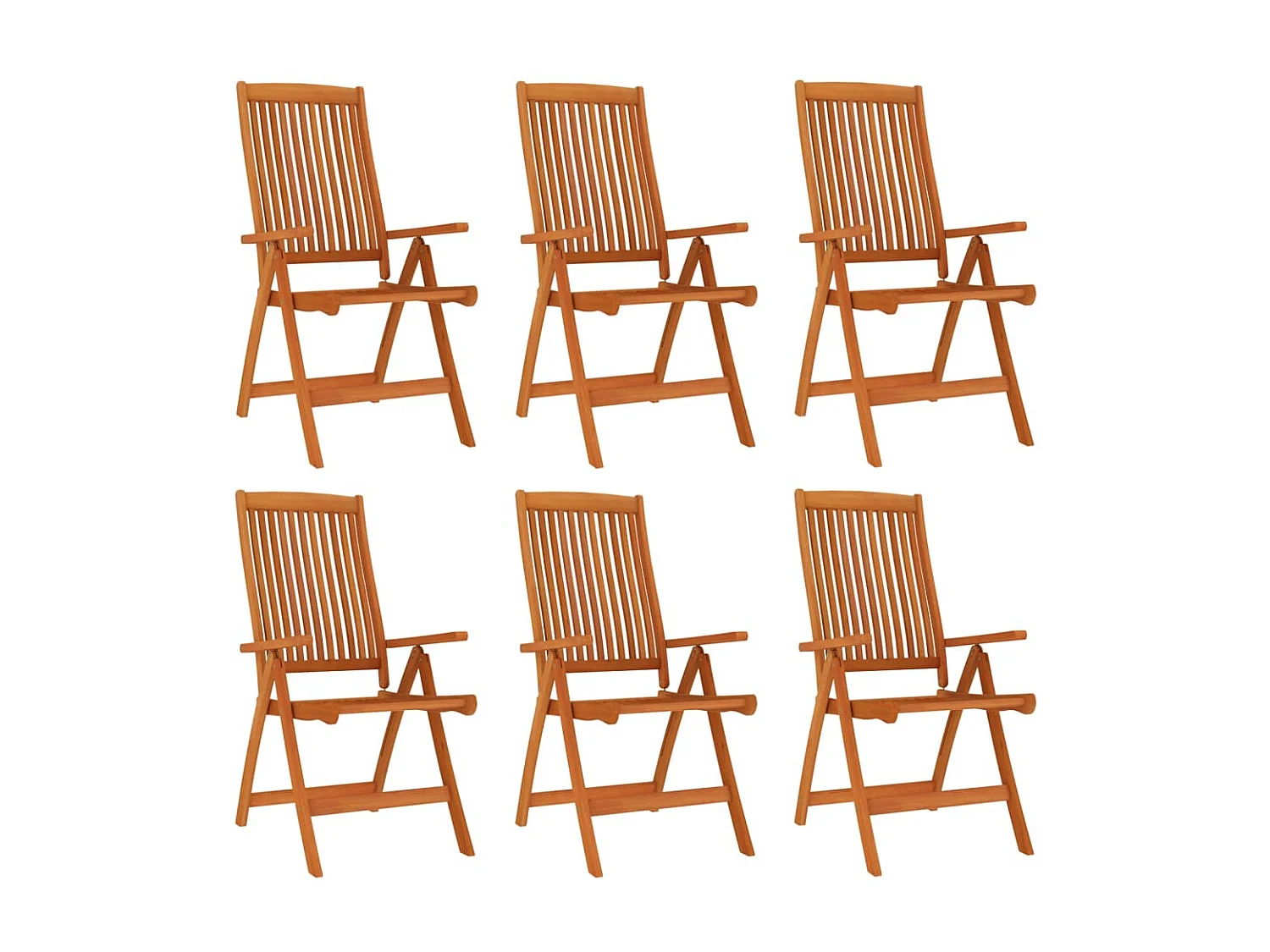 Ensemble à dîner de jardin 7 pcs Bois d'eucalyptus massif