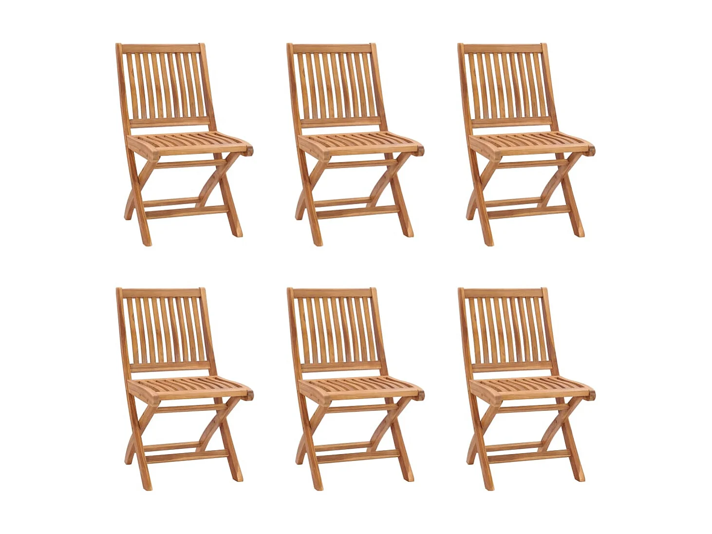 Ensemble de salle à manger de jardin 7 pcs Bois de teck massif 5