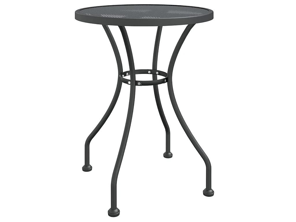 Mobilier à dîner de jardin 3 pcs Maille Métal Anthracite 3