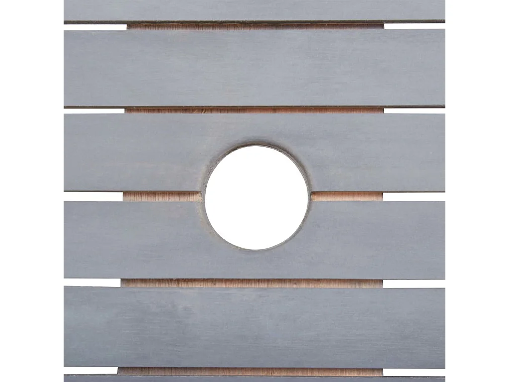 Mobilier à dîner de jardin 9 pcs Bois d'acacia massif Gris 2