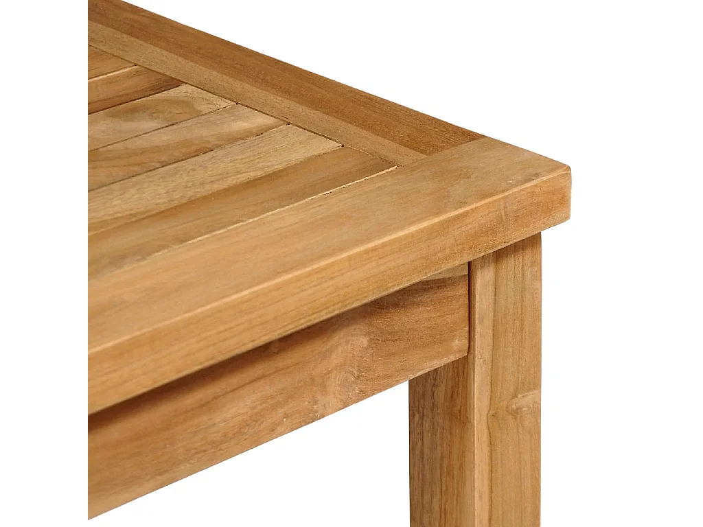 Ensemble de salle à manger de jardin 3 pcs Bois de teck solide 5