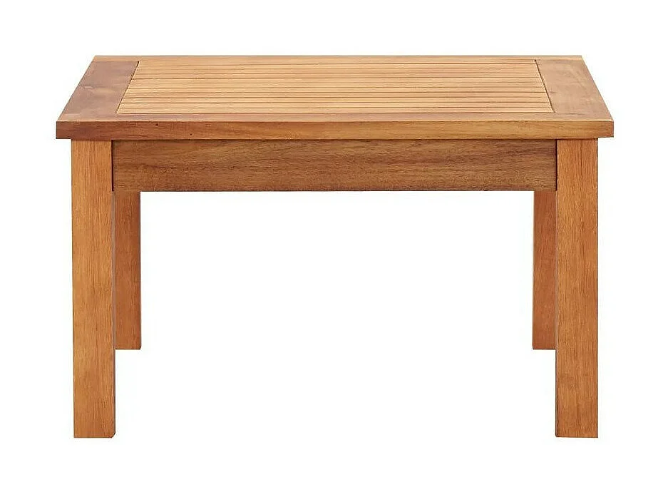 Table basse de jardin acacia massif clair Woun